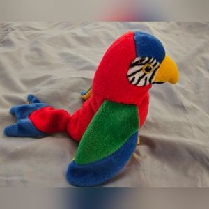 TY Beanie Baby Jabber the Parrot 1997 w/errors Rare Retired Vintage Collectible